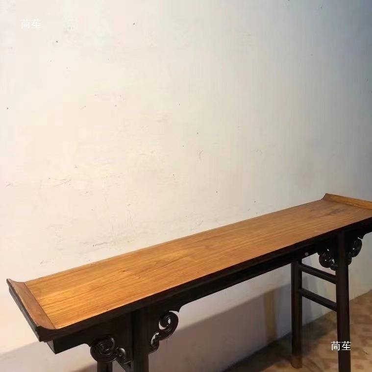 古董家具具老式玄关柜子箱子旧中堂10002782老木榆装饰道摆件民俗