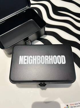 具日式NEGHBORHOODS372RL根块园艺工收纳箱潮流露具营黑色I钢制工