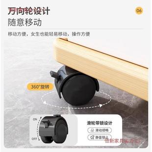 BG0037 W柜文件桌柜办公室移下收纳柜带锁储物柜置物柜办公抽屉式