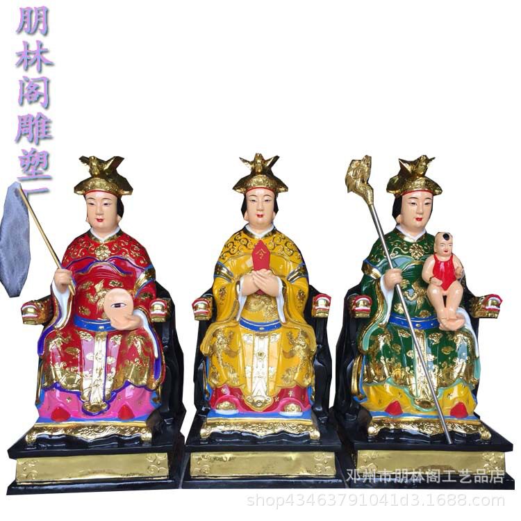 西王母神像 神话女仙之首龟台金母神像 手拿仙桃蟠桃王母娘娘摆件