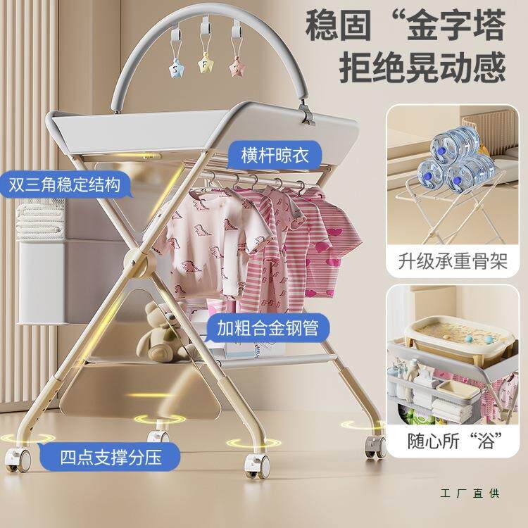 护尿布台婴儿理宝宝换洗一多体功能可折叠按摩台便GRQ携换尿布抚
