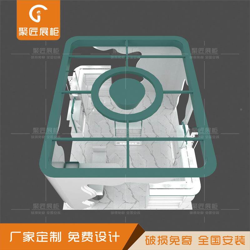 美眼展甲展示柜穿戴甲柜饰品中岛陈列柜镜柜点台商场多经位中56岛