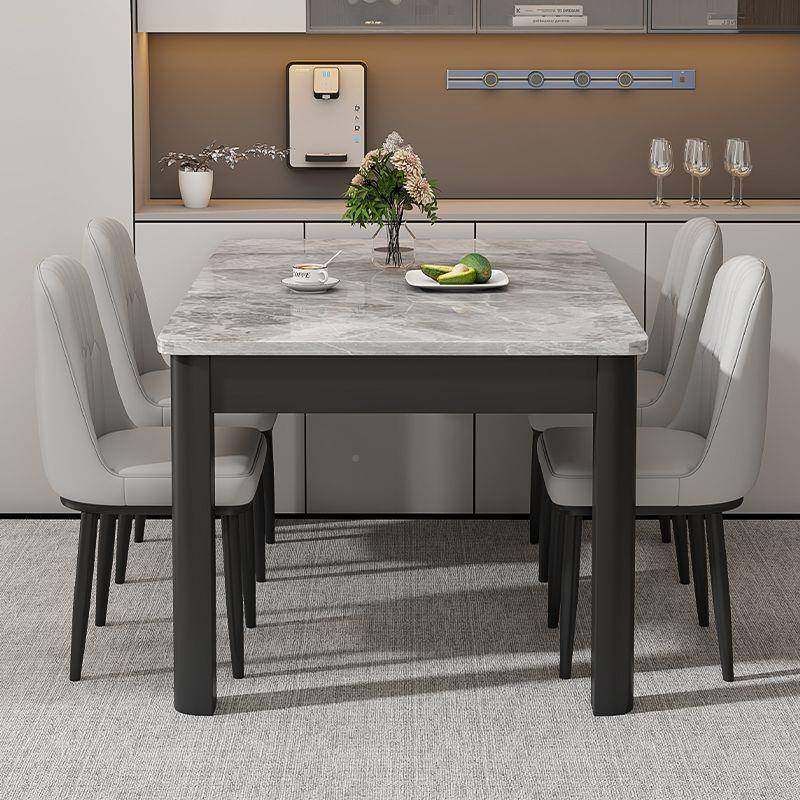 仿桌奢实木岩板餐桌椅组合现简代约轻家用小户型长方形餐吃饭DQO,商业/办公家具,餐桌椅系列,淘宝优惠券,粉丝福利购,淘宝优惠卷