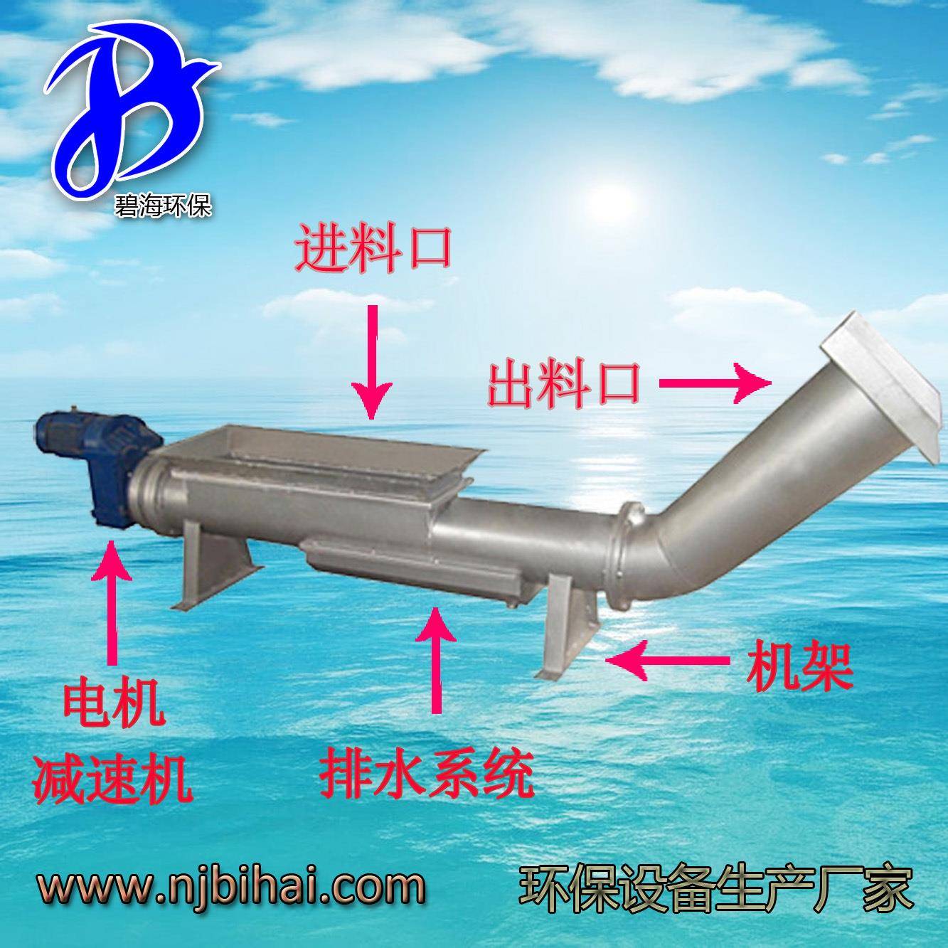 南京碧海出售LZ理402/11污水处压机污泥浓机榨泥缩饼LZ402/1机浓