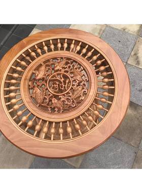 I用1真藤YYT3221桌子桌藤编卧室小茶几藤实木茶桌客厅圆桌子家阳