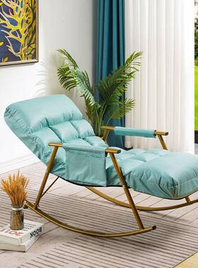 科技布摇椅休躺椅大人阳家闲台可躺可睡懒人沙73912发单人网红摇