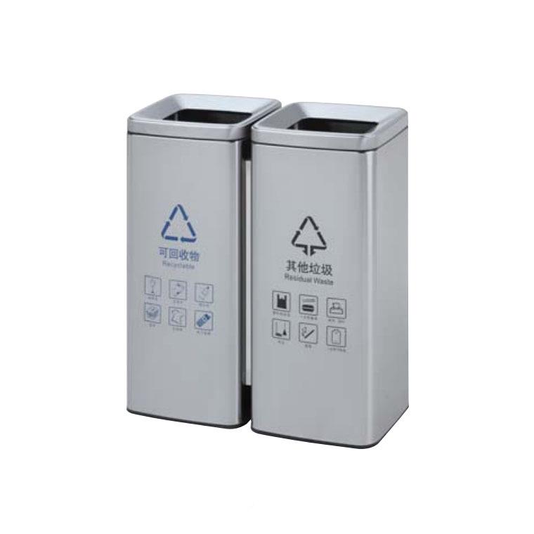 RYM不锈踏钢分类垃圾脚式环境客厅酒店办公室桶内室环卫桶方形垃
