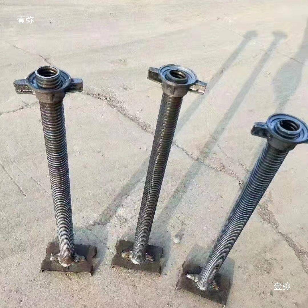 顶RJK托建杠支撑钢管可调节空心底拖实心上丝托油托顶丝脚筑手架