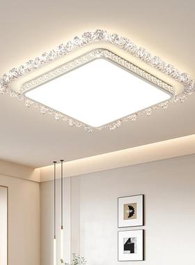 轻奢卧室主灯简约现e代水晶房间卧书室61714吸顶灯温l馨浪漫创意d