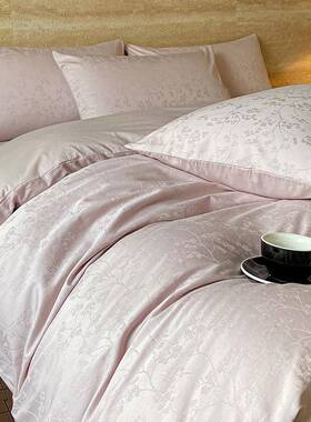 轻奢SZKA卧三室贡缎全提花件套纯棉棉被套类床单四套件