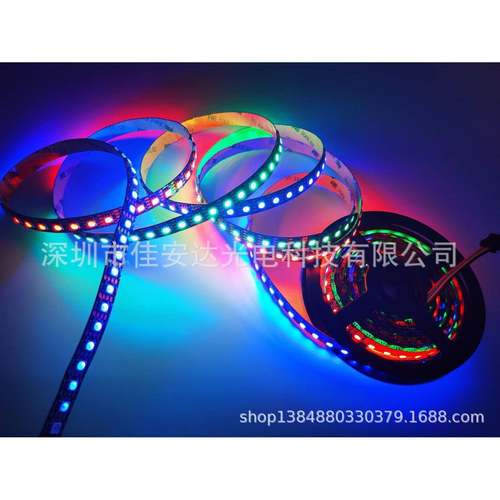 S8208内置GIC灯带69灯跑GS2808全GS8208-9彩12V灯条5050RGB单点单