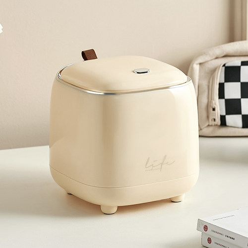 桌面垃圾桶家用客厅塑料小号懒人迷你床头桌上用笔筒拉圾筒纸篓盒