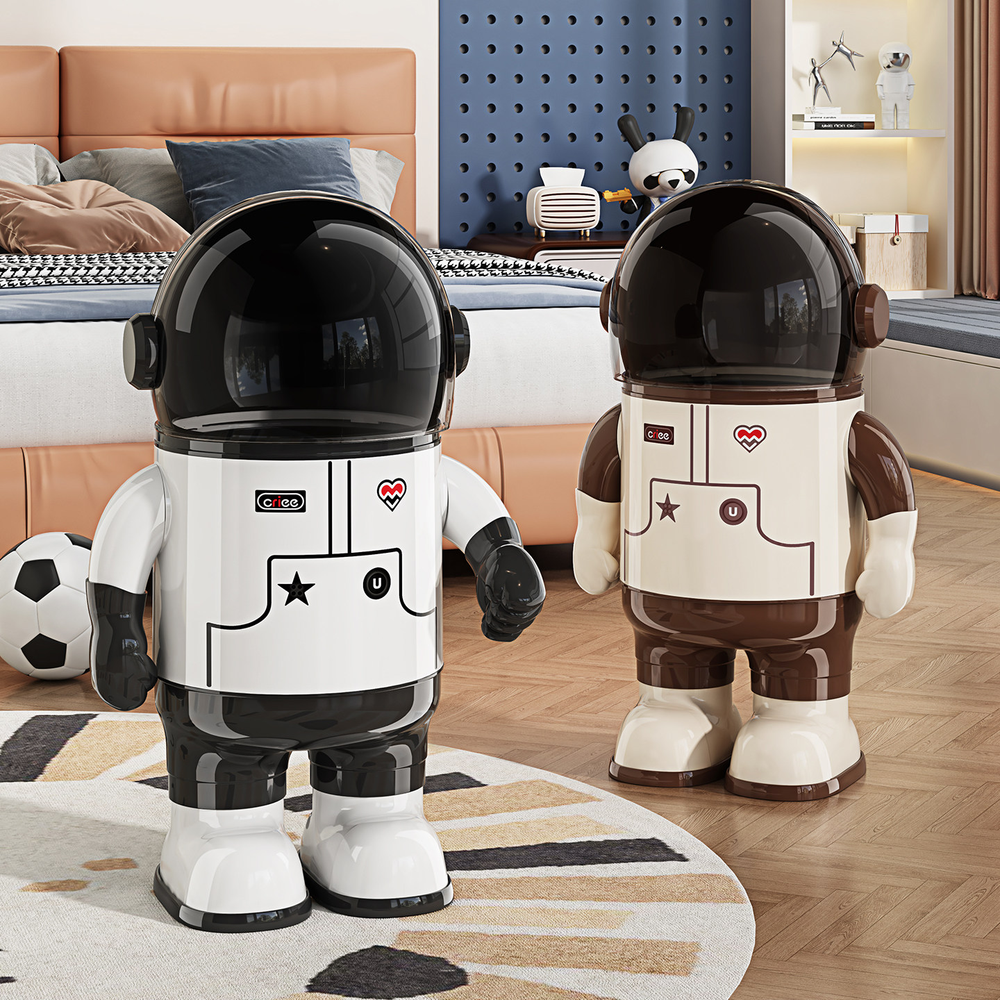 创意垃圾桶2025新款家用客厅卧室高颜值可爱卡通垃圾筒办公室纸篓