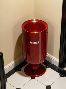 垃圾桶家用2025新款高脚酒杯高颜值客厅复古垃圾筒无盖中古风纸篓