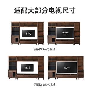 崇匠具/墙电家视柜边柜收JOF纳展示柜客餐餐厅一体组合成品满电视