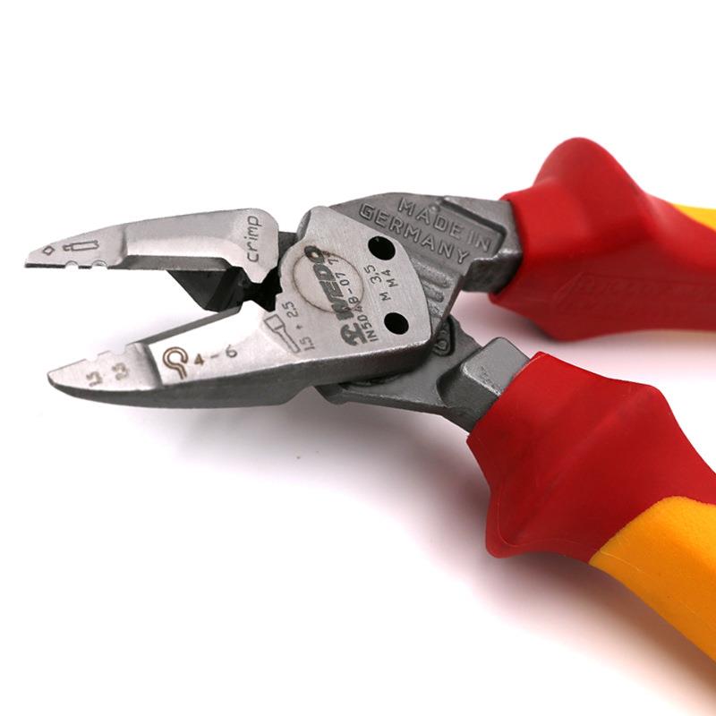 WO913D维度绝缘工具VD_E德式绝E缘省力弯头斜口钳斜口斜嘴偏口钳