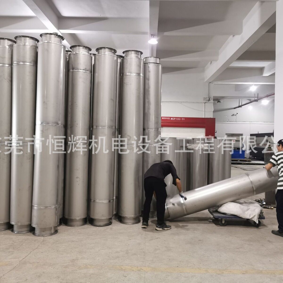 不锈钢焊接法兰双层保温排风管