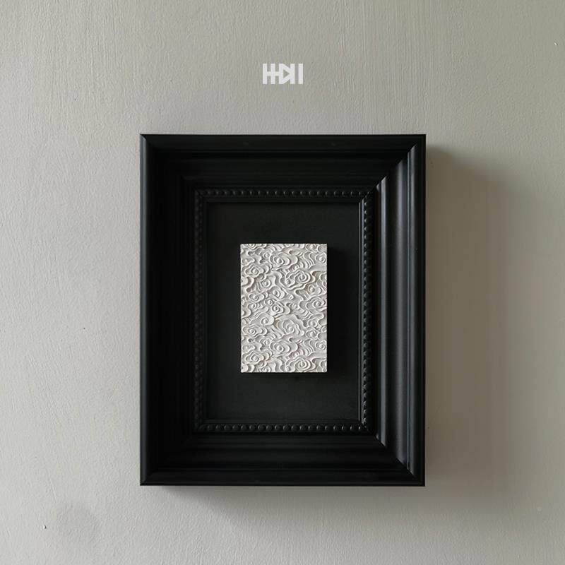 一加F77SST55浮一|轻奢水泥混凝土立体雕雕装饰画有《祥云》简塑