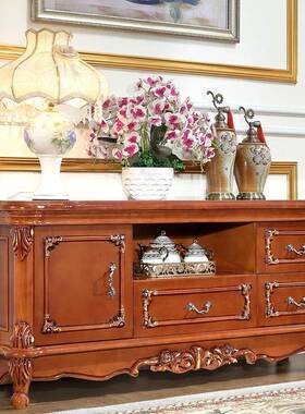 卧室电视柜主卧加高储高物柜柜欧式床尾边柜床款理石台面60816cm