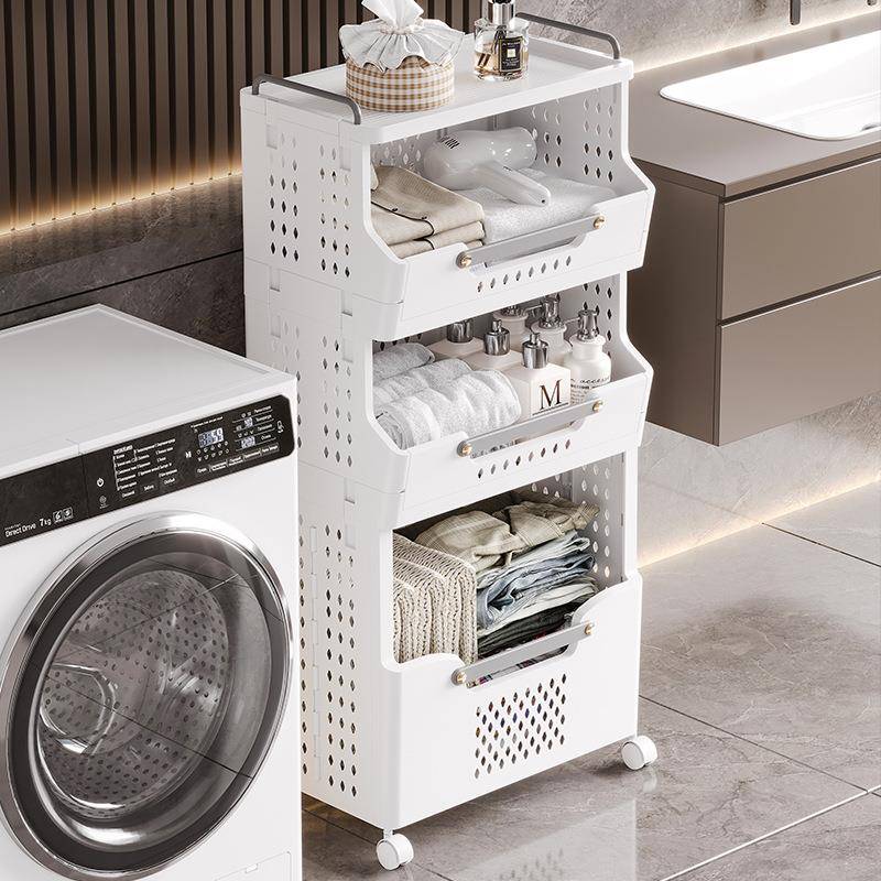 脏衣篮家多层动可移置物架卫生969多用功间能洗衣篮塑料收纳筐收