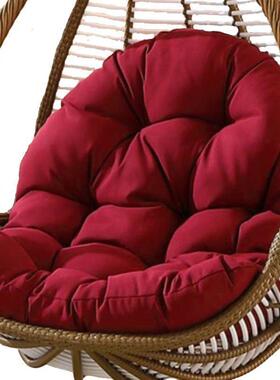 靠垫人DOF垫子一体吊圆椅坐垫垫高档加厚藤懒编椅子坐靠背形摇篮