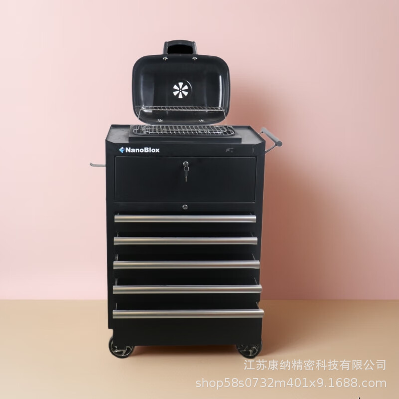 多功能重型移动抽屉工具车5抽