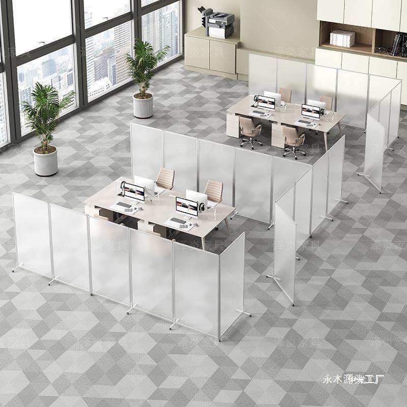 Y屏l隔墙断透明办公室风活动磨砂亚克力移动工厂车间可折叠简HJP,商业/办公家具,办公屏风/隔断,淘宝优惠券,粉丝福利购,淘宝优惠卷