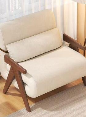 实木新沙床折发叠两用2025小款户型客厅HEI多功能可躺可睡沙发伸