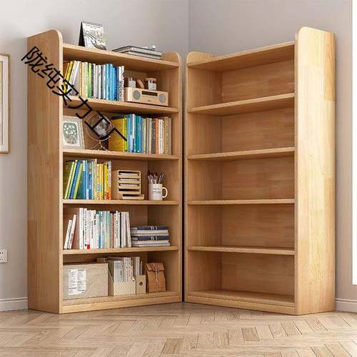实木书架儿536童简易书柜置架客厅窗家用多层飘卧室学办公物室收