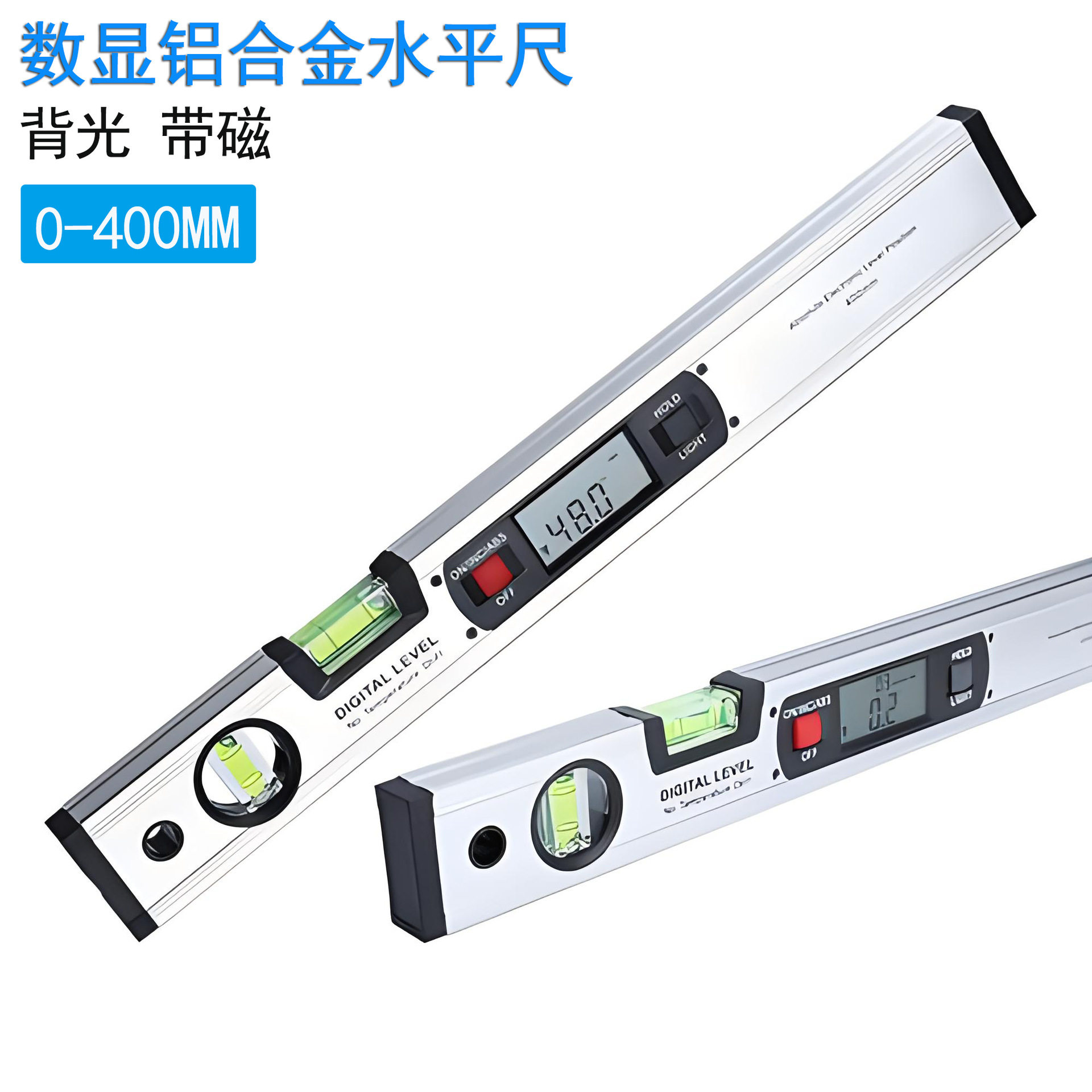 ETOPOO带磁数显角度尺 ABS 400MM 数显水平尺 带背景灯