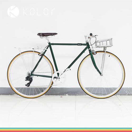 Kolor卡勒后座 铝合金后货架 复古后座架 亮银货架