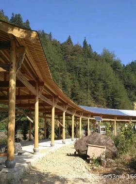 木质松BSR木圆柱古柱子料樟地子建南松防腐木板方松防腐木材