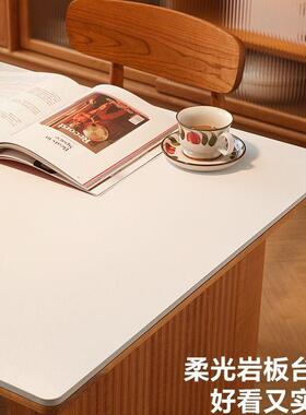 式日简约实木樱桃木岛台桌餐一体家用全小户型可伸80709缩吧台岩