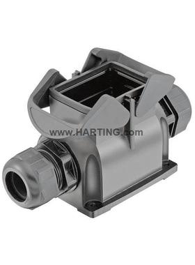 hrting/a浩亭原装口19411060272双锁表扣边出进线204面安装底座