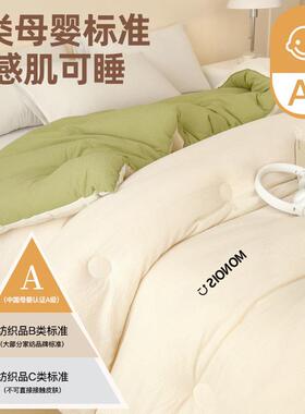 大豆双维被子A类2025新款春秋被加厚冬20250108纤被舍人棉被芯四