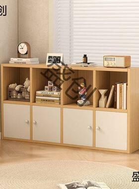 架置物架落地矮柜书教学收纳生柜OMP室客厅简易组合格子柜储物智