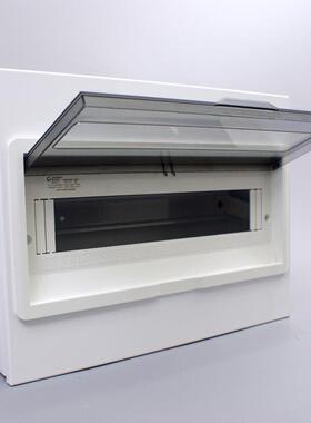 AX30配（明装）强电箱，透明电装回路6回路明电箱，家用防水强箱