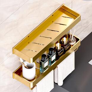 金卫生间置物架70386壁挂室厕所洗手间洗漱收纳架台子壁挂色式浴