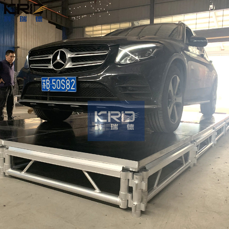 铝合金玻璃舞台厂家直销活动拼装舞台折叠升降舞台演出庆典T台