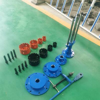 钢管水泥带水带压打孔道手动不停管水打孔管不停LNU水带压开孔器