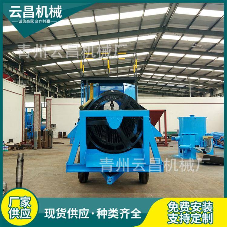 滚筒式脱选泥金机巴马科河道沙金开筒采设YC-100矿用滚筛选备金机