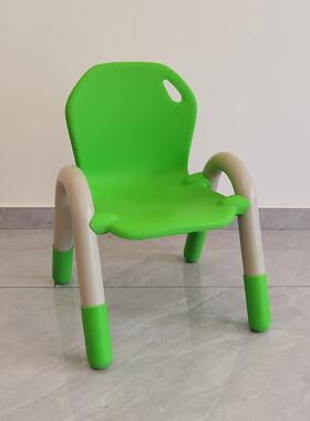 幼儿园椅儿童塑料靠背椅凳早教子幼儿宝加ZWN厚防滑带扶宝手小子