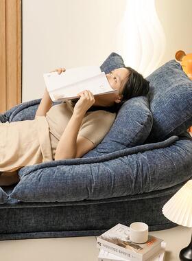 布卧室客厅人沙发代简现约艺狗窝沙发网红担任休闲懒懒散-沙发