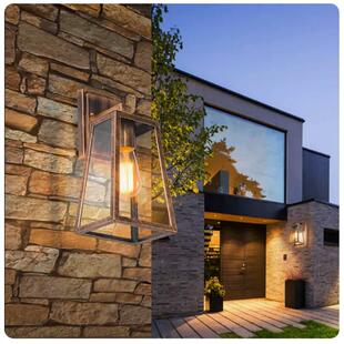 户外壁灯水防阳台外墙门简约别墅楼大过道室GP-W411外四方梯庭院