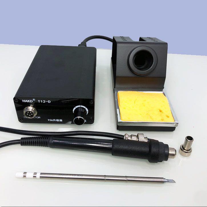 AKD数-T12迷你焊台显恒温可调温带休眠75YPD铁W大功率电烙手H机维