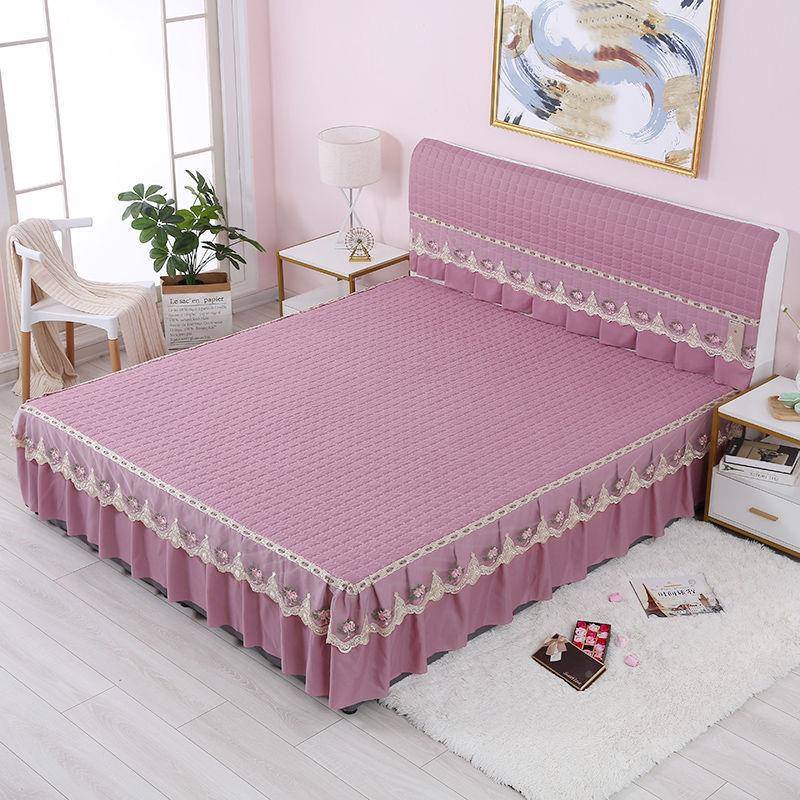件床裙罩床裙盖厂家直供式床笠床单床头套罩保护套套装床上用品床