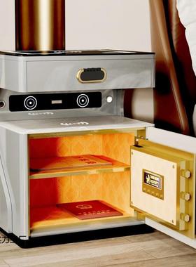 用能床头柜保险柜一VTQ体智简约现家代多功能卧室收纳柜小型保险