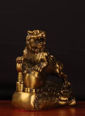 铜记铜老杨虎十元二生肖虎财富虎财富0068兴旺宝虎