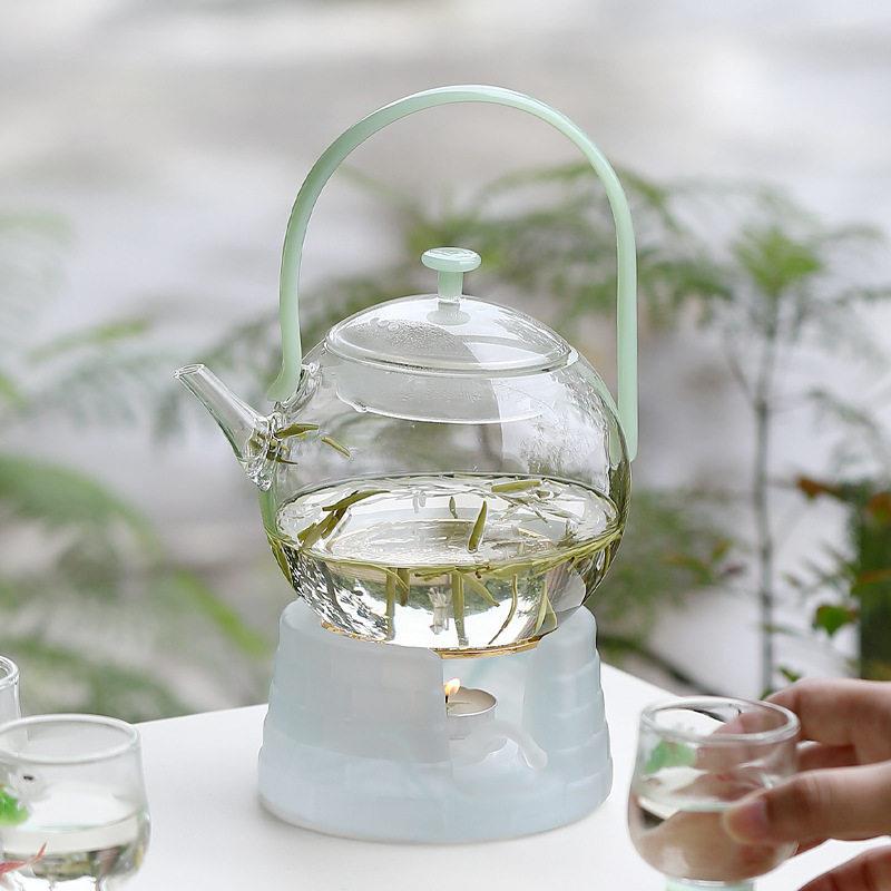 新款茶壶壶家用提梁壶颜值茶水分离泡茶壶玻璃壶耐温煮茶壶