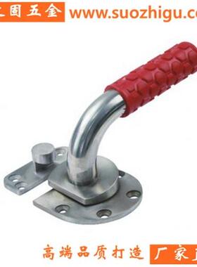 KL11不锈钢红色把手烧烤柜烤炉蒸柜把手拉手工业设备门锁旋转把手